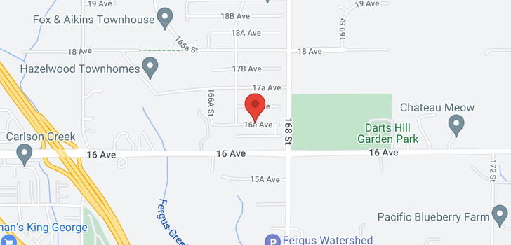 map of 16731 16A AVENUE